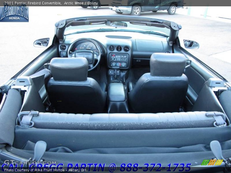 Arctic White / Ebony 2001 Pontiac Firebird Convertible