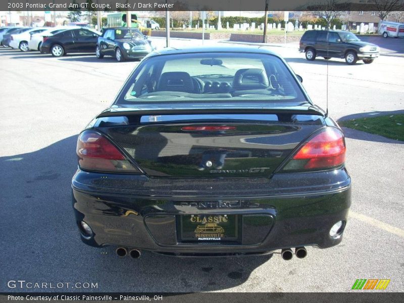 Black / Dark Pewter 2003 Pontiac Grand Am GT Coupe
