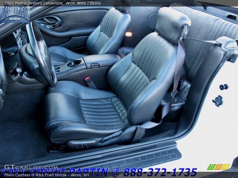 Arctic White / Ebony 2001 Pontiac Firebird Convertible