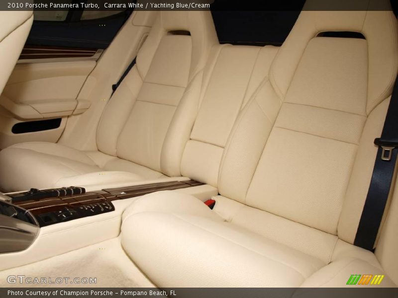 Carrara White / Yachting Blue/Cream 2010 Porsche Panamera Turbo
