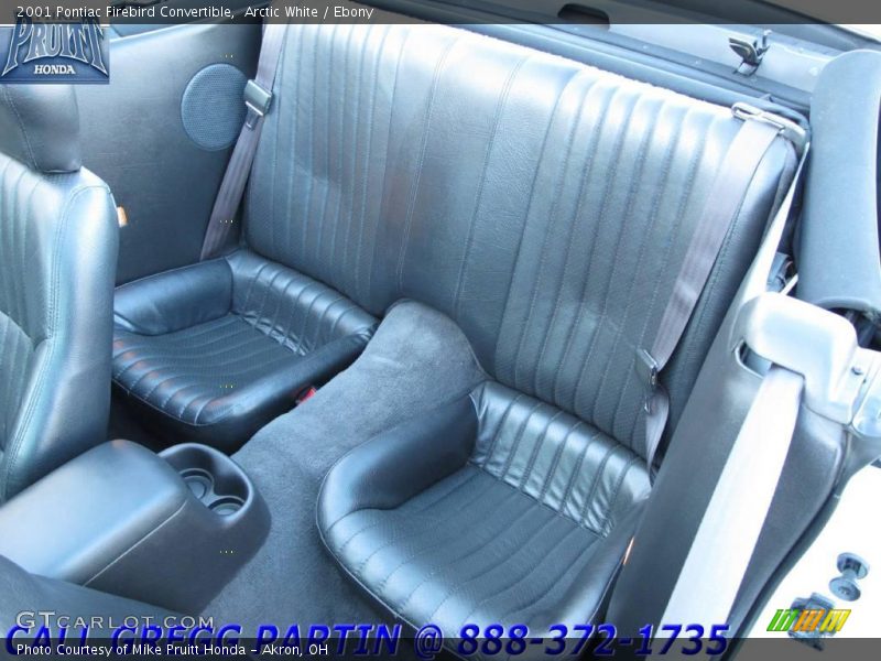 Arctic White / Ebony 2001 Pontiac Firebird Convertible