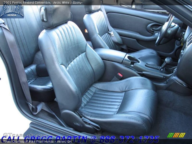 Arctic White / Ebony 2001 Pontiac Firebird Convertible
