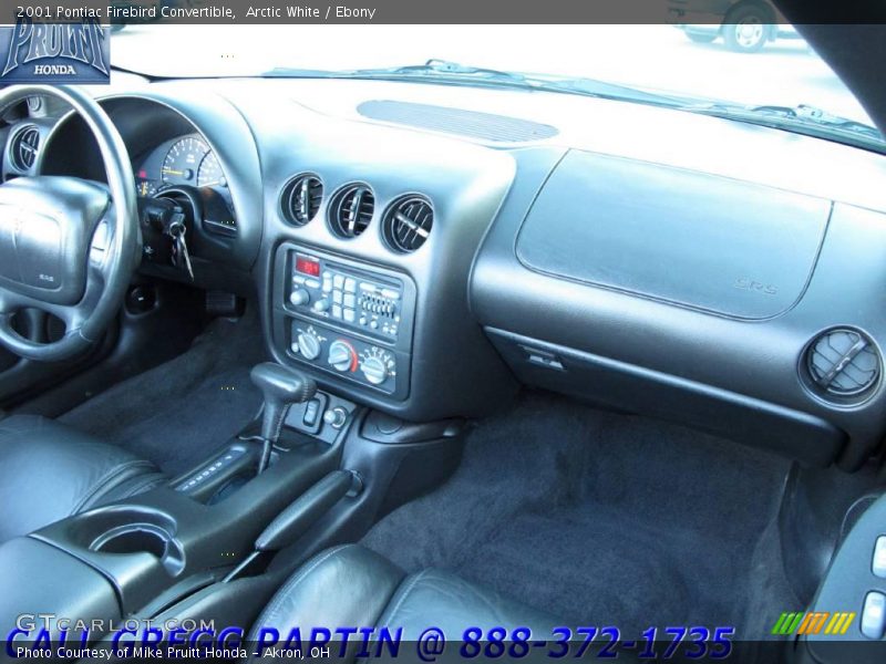 Arctic White / Ebony 2001 Pontiac Firebird Convertible