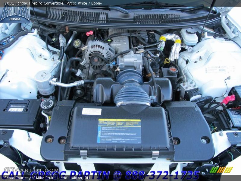 Arctic White / Ebony 2001 Pontiac Firebird Convertible