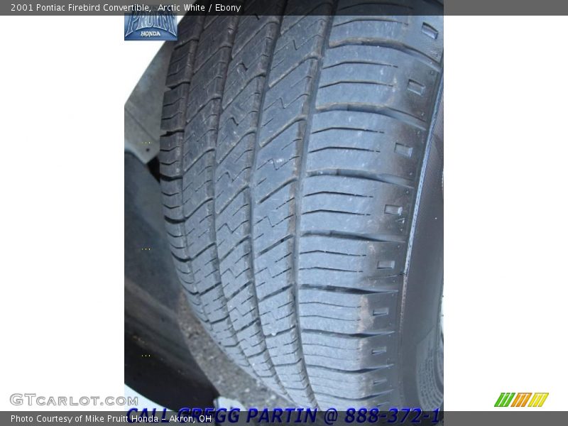 Arctic White / Ebony 2001 Pontiac Firebird Convertible