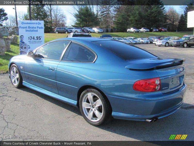 Barbados Blue Metallic / Black 2004 Pontiac GTO Coupe