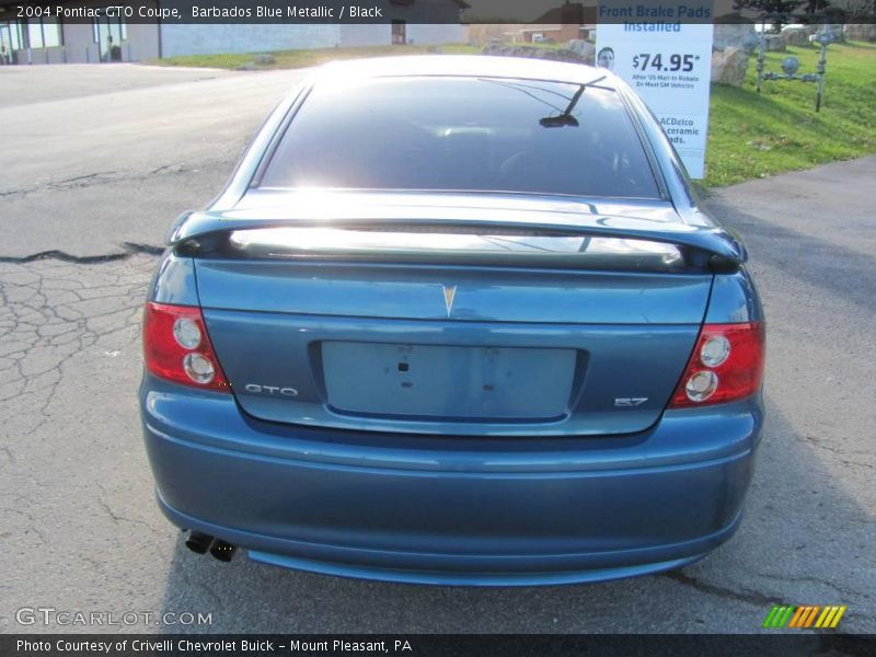 Barbados Blue Metallic / Black 2004 Pontiac GTO Coupe