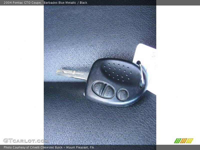 Barbados Blue Metallic / Black 2004 Pontiac GTO Coupe