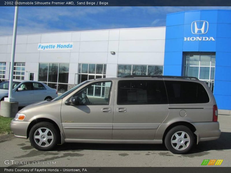 Sand Beige / Beige 2002 Oldsmobile Silhouette Premier AWD