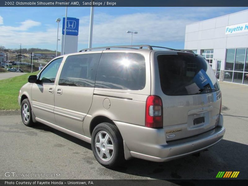 Sand Beige / Beige 2002 Oldsmobile Silhouette Premier AWD
