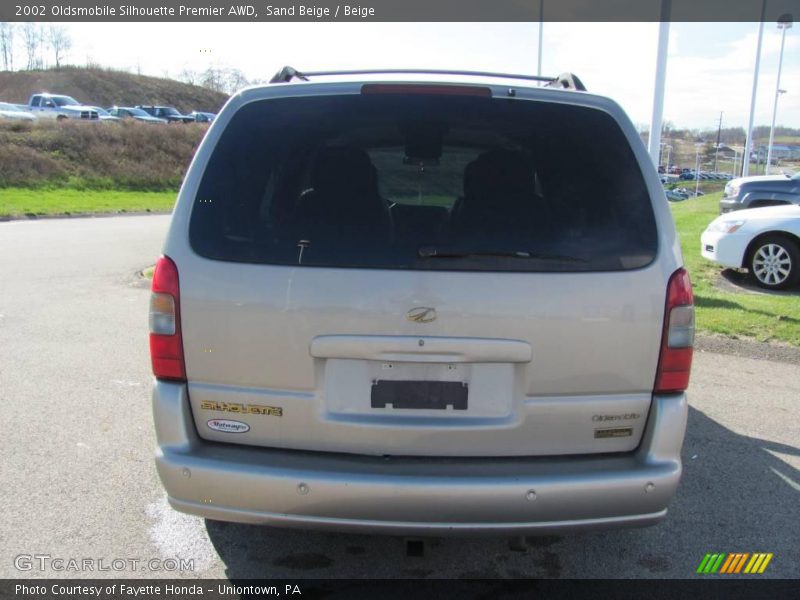 Sand Beige / Beige 2002 Oldsmobile Silhouette Premier AWD