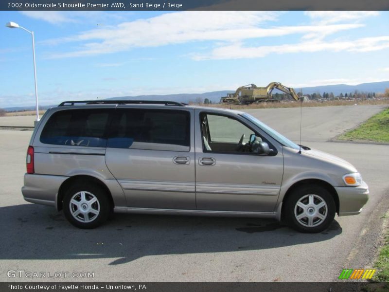 Sand Beige / Beige 2002 Oldsmobile Silhouette Premier AWD