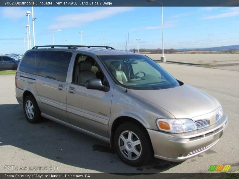 Sand Beige / Beige 2002 Oldsmobile Silhouette Premier AWD