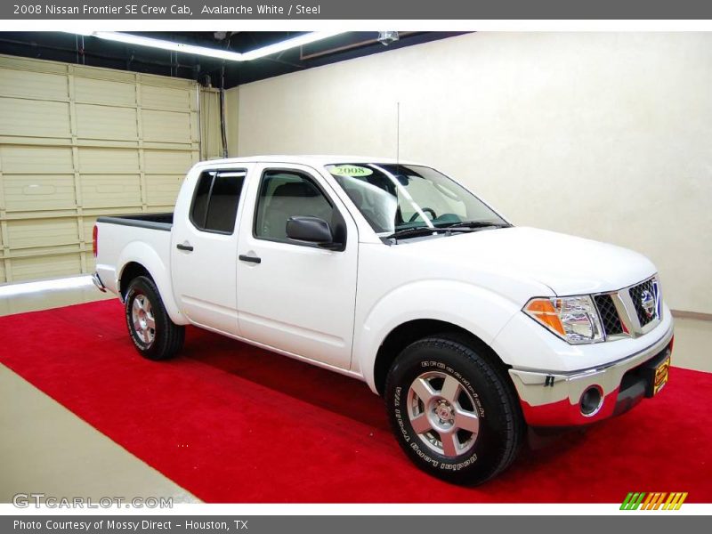 Avalanche White / Steel 2008 Nissan Frontier SE Crew Cab