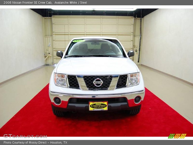 Avalanche White / Steel 2008 Nissan Frontier SE Crew Cab