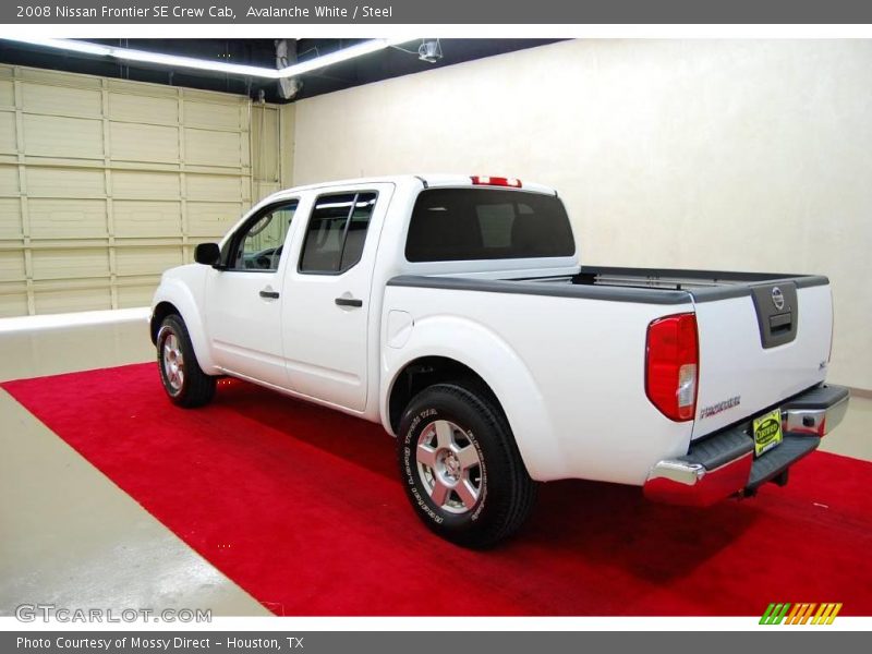 Avalanche White / Steel 2008 Nissan Frontier SE Crew Cab