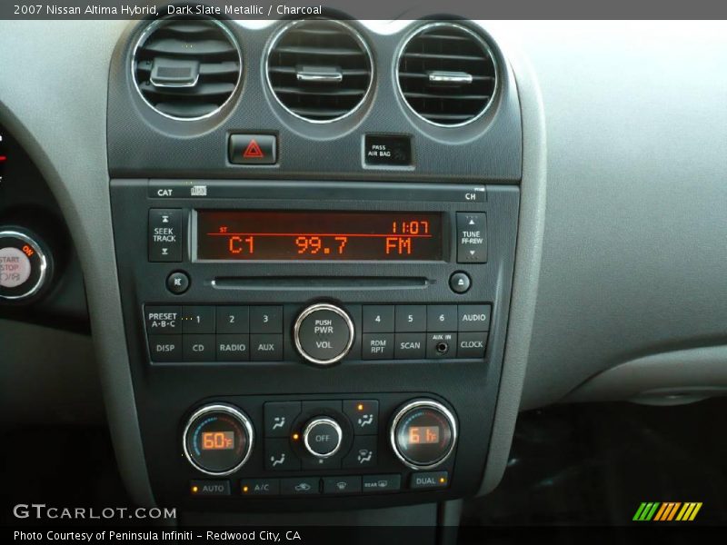 Dark Slate Metallic / Charcoal 2007 Nissan Altima Hybrid