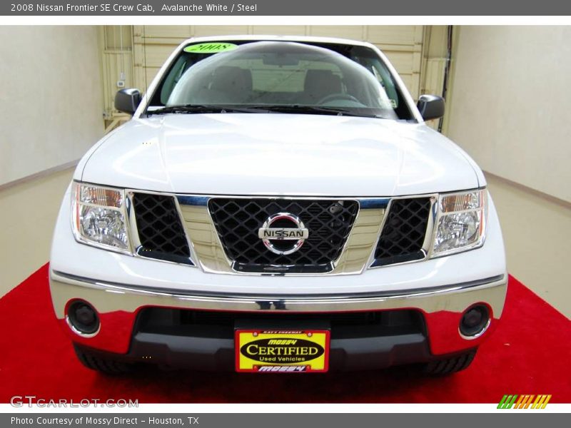 Avalanche White / Steel 2008 Nissan Frontier SE Crew Cab