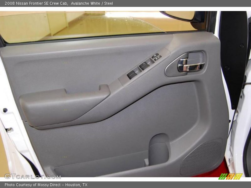 Avalanche White / Steel 2008 Nissan Frontier SE Crew Cab