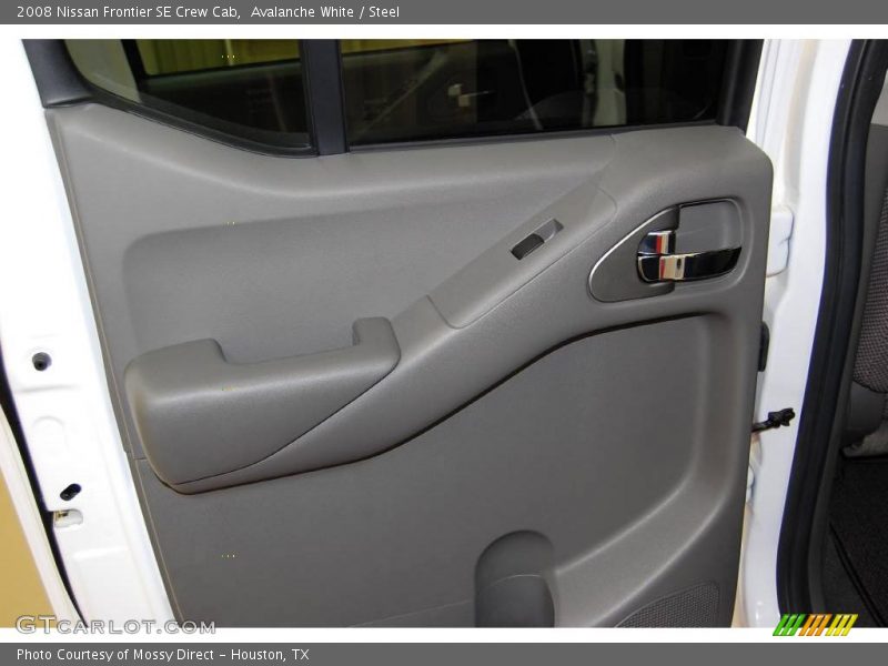 Avalanche White / Steel 2008 Nissan Frontier SE Crew Cab