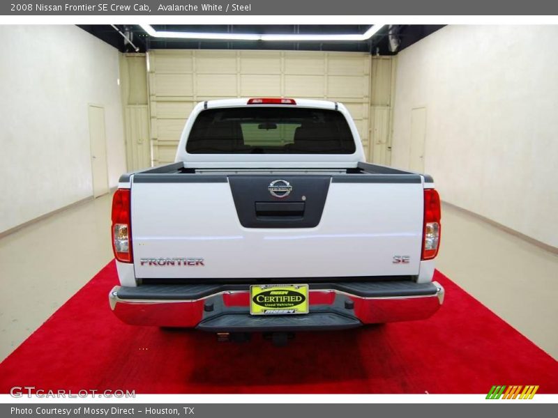 Avalanche White / Steel 2008 Nissan Frontier SE Crew Cab