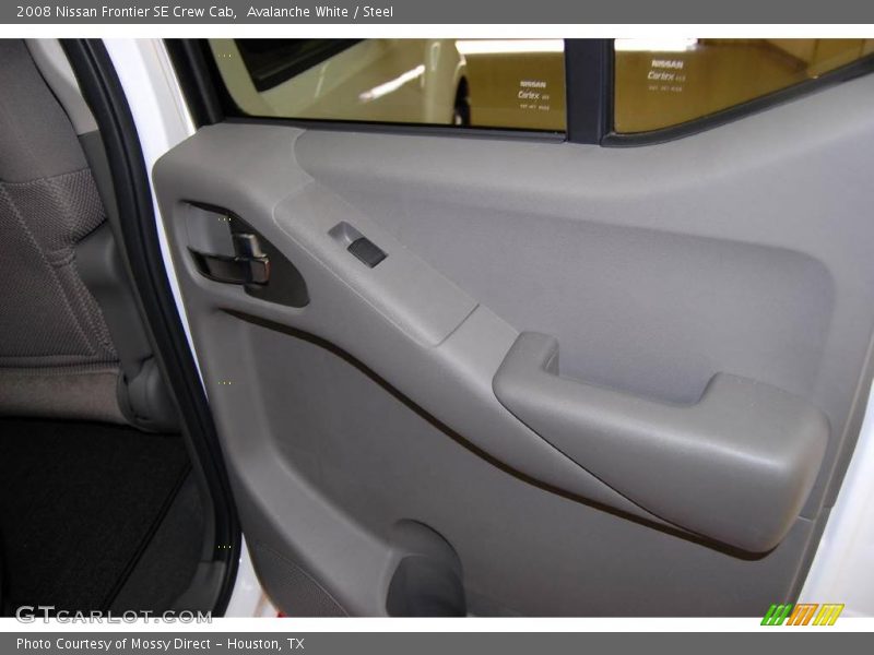 Avalanche White / Steel 2008 Nissan Frontier SE Crew Cab