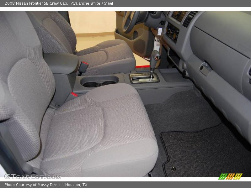 Avalanche White / Steel 2008 Nissan Frontier SE Crew Cab