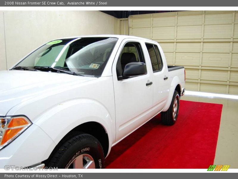 Avalanche White / Steel 2008 Nissan Frontier SE Crew Cab