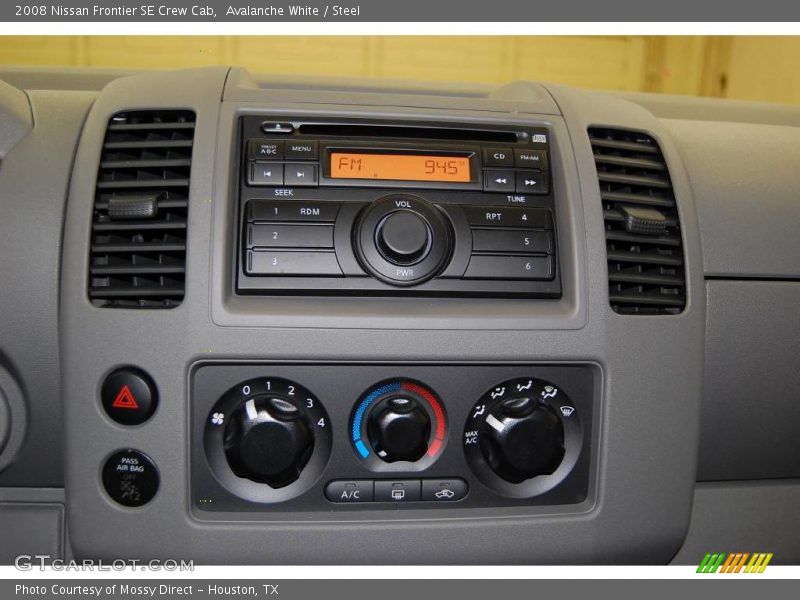 Avalanche White / Steel 2008 Nissan Frontier SE Crew Cab