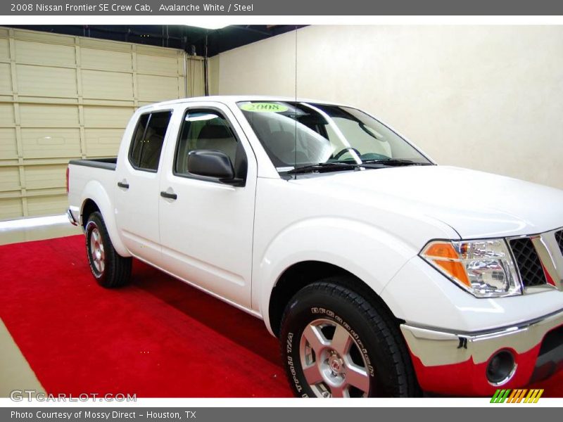 Avalanche White / Steel 2008 Nissan Frontier SE Crew Cab