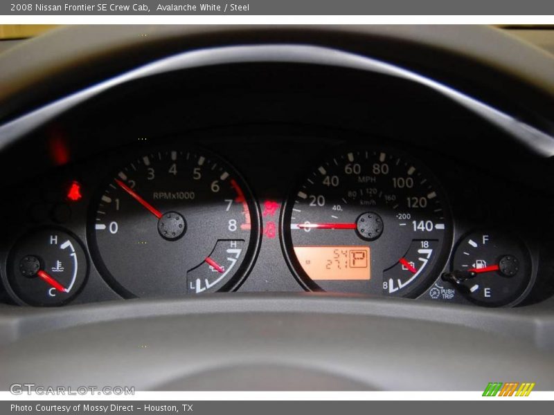 Avalanche White / Steel 2008 Nissan Frontier SE Crew Cab