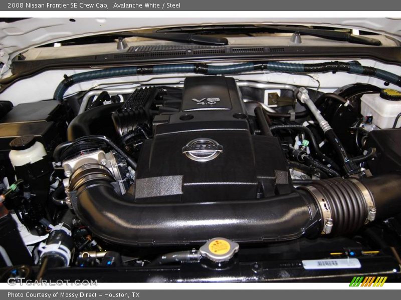 Avalanche White / Steel 2008 Nissan Frontier SE Crew Cab