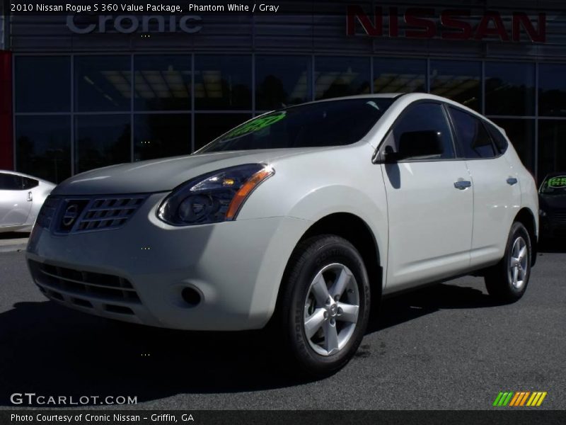 Phantom White / Gray 2010 Nissan Rogue S 360 Value Package