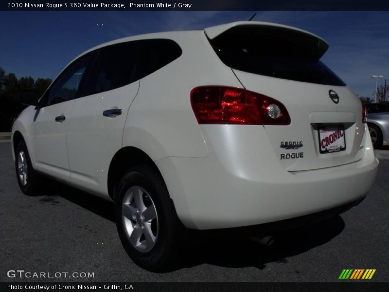 Phantom White / Gray 2010 Nissan Rogue S 360 Value Package