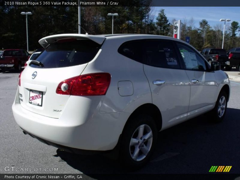 Phantom White / Gray 2010 Nissan Rogue S 360 Value Package