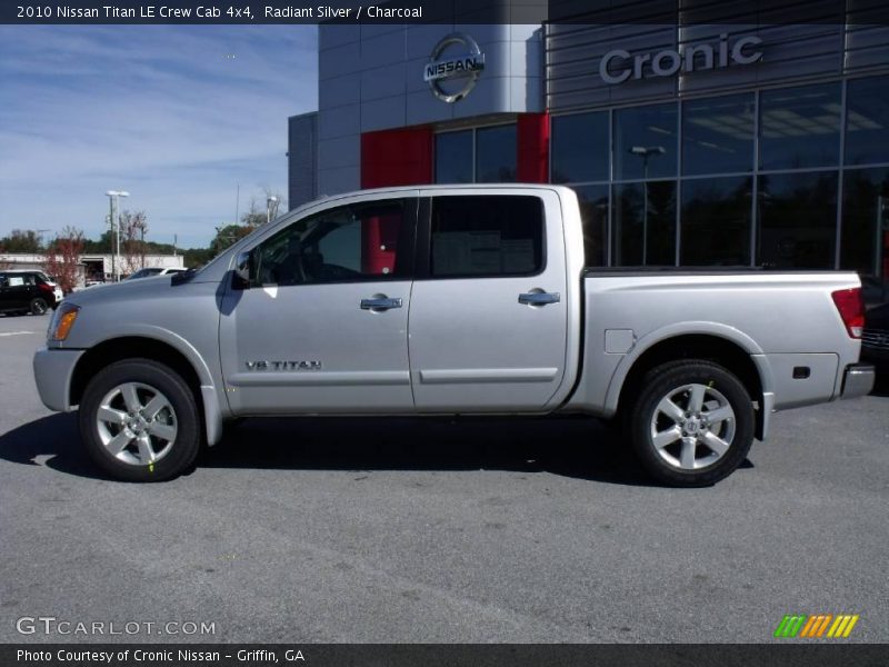 Radiant Silver / Charcoal 2010 Nissan Titan LE Crew Cab 4x4