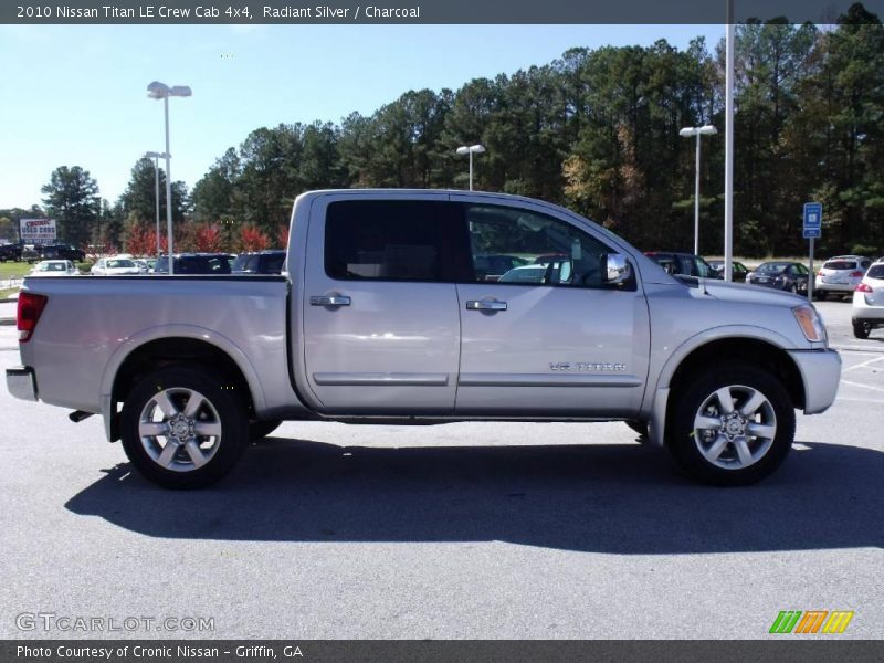 Radiant Silver / Charcoal 2010 Nissan Titan LE Crew Cab 4x4