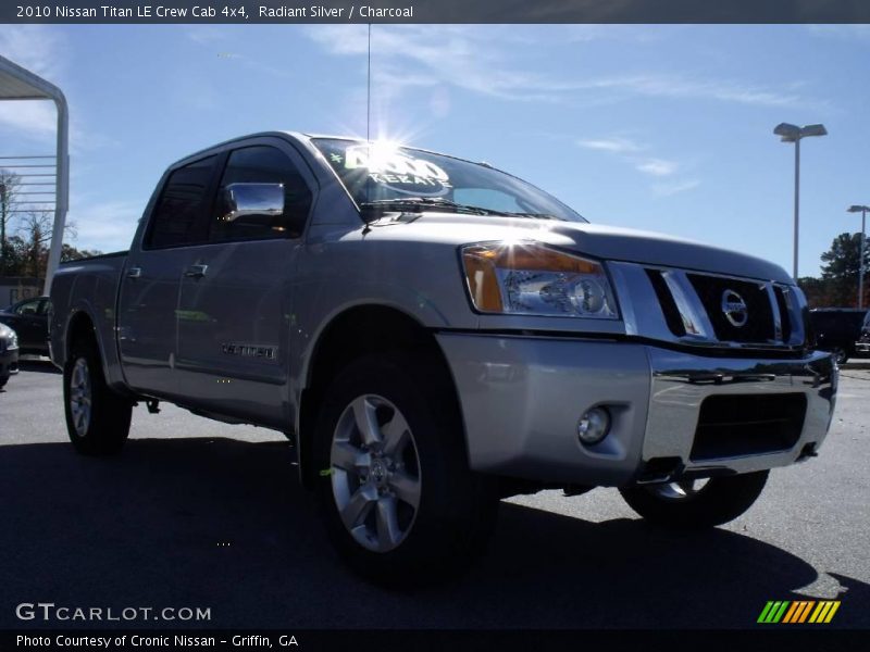 Radiant Silver / Charcoal 2010 Nissan Titan LE Crew Cab 4x4
