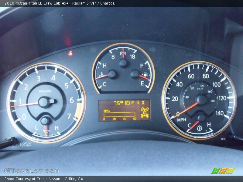 Radiant Silver / Charcoal 2010 Nissan Titan LE Crew Cab 4x4