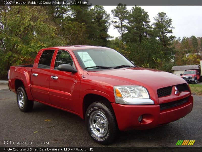 Lava Red / Slate 2007 Mitsubishi Raider LS Double Cab