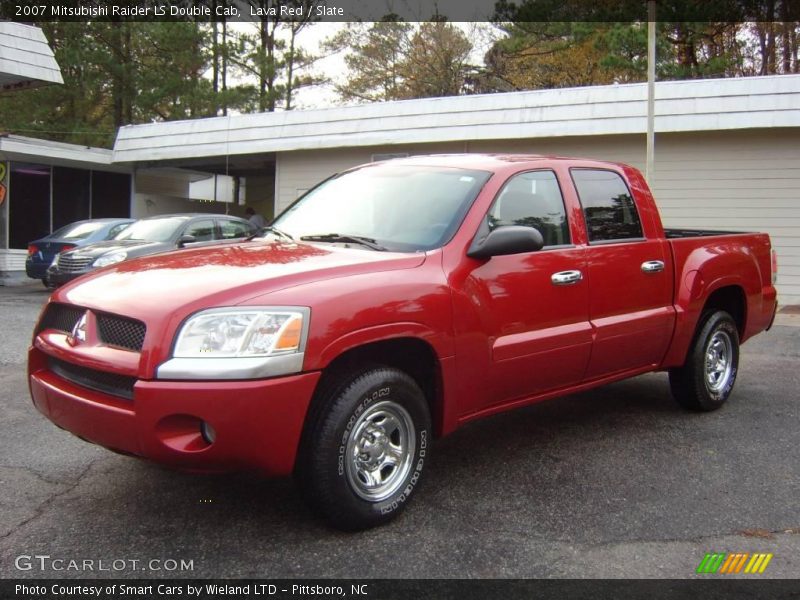 Lava Red / Slate 2007 Mitsubishi Raider LS Double Cab