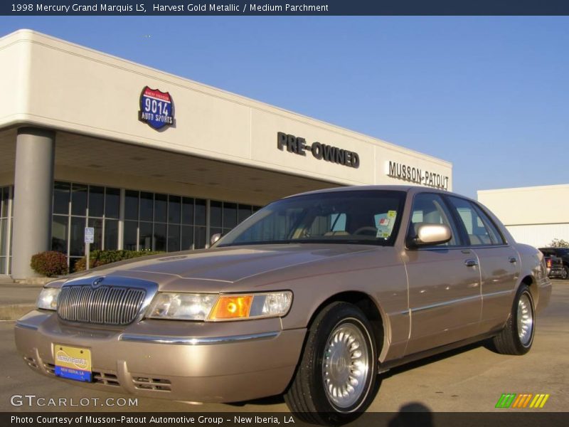 Harvest Gold Metallic / Medium Parchment 1998 Mercury Grand Marquis LS