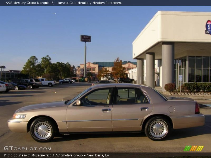 Harvest Gold Metallic / Medium Parchment 1998 Mercury Grand Marquis LS