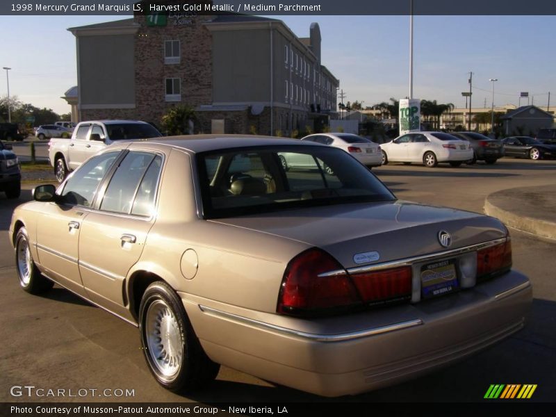 Harvest Gold Metallic / Medium Parchment 1998 Mercury Grand Marquis LS