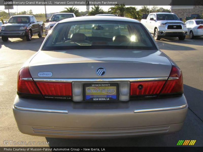 Harvest Gold Metallic / Medium Parchment 1998 Mercury Grand Marquis LS