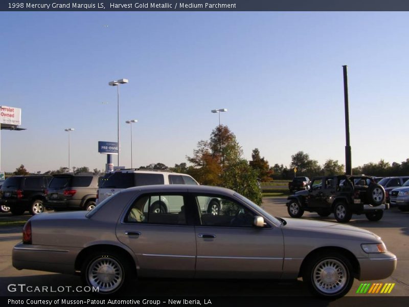 Harvest Gold Metallic / Medium Parchment 1998 Mercury Grand Marquis LS