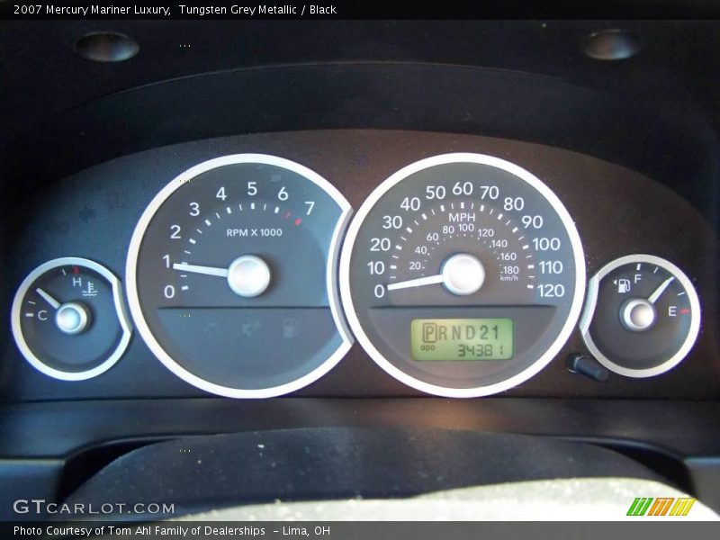 Tungsten Grey Metallic / Black 2007 Mercury Mariner Luxury