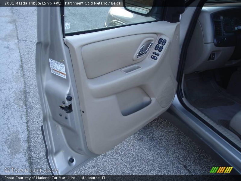 Parchment Gold Metallic / Beige 2001 Mazda Tribute ES V6 4WD