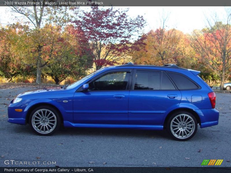 Laser Blue Mica / Off Black 2003 Mazda Protege 5 Wagon