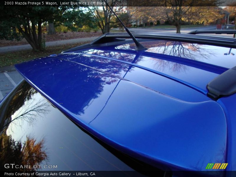 Laser Blue Mica / Off Black 2003 Mazda Protege 5 Wagon